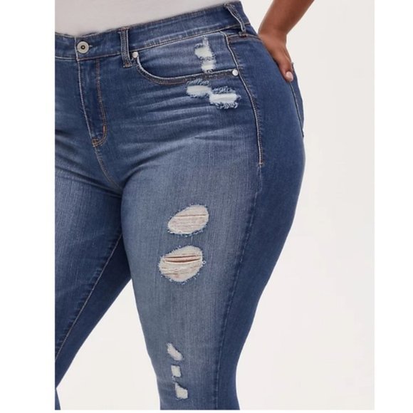 TORRID SKY HIGH SKINNY JEAN - PREMIUM STRETCH/ 14R. - Picture 14 of 14